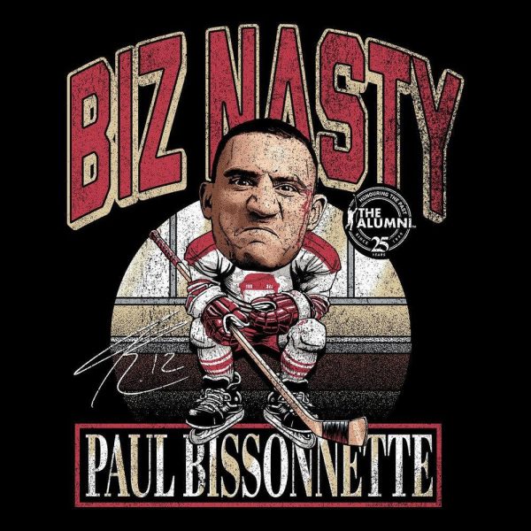 Spittin Chiclets x NHL Alumni Association Biz Nasty Mineral Wash Tee For Sale - Image 2