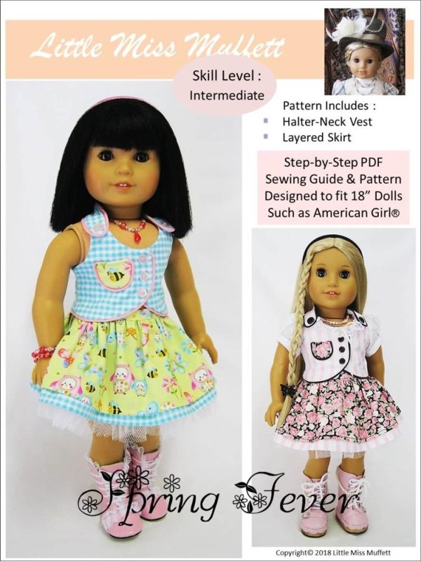 Spring Fever 18  Doll Clothes Pattern Online now