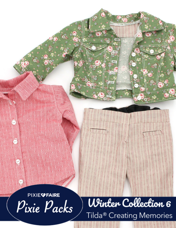 Pixie Packs Tilda Fabrics Creating Memories Winter Collection 6 Fashion - Image 2