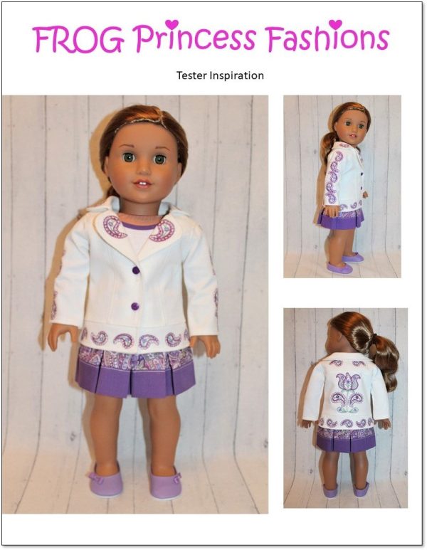 Paisley, Please! Jacket 18  Doll Machine Embroidery Design Online Sale - Image 3