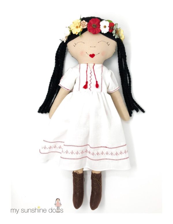 Ivory and Rosy Doll 23  Cloth Doll Pattern Cheap - Image 4