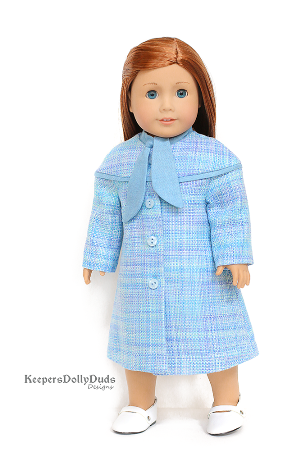 Classy Yoke Coat and Tam 18  Doll Clothes Pattern Supply - Image 2