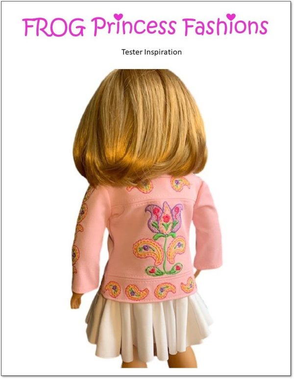 Paisley, Please! Jacket 18  Doll Machine Embroidery Design Online Sale - Image 4