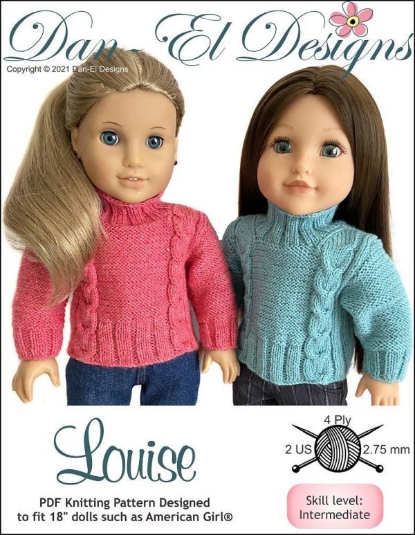 Louise 18  Doll Knitting Pattern Hot on Sale