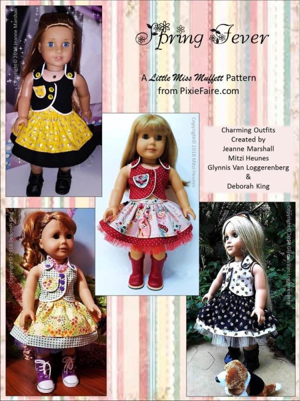 Spring Fever 18  Doll Clothes Pattern Online now - Image 4