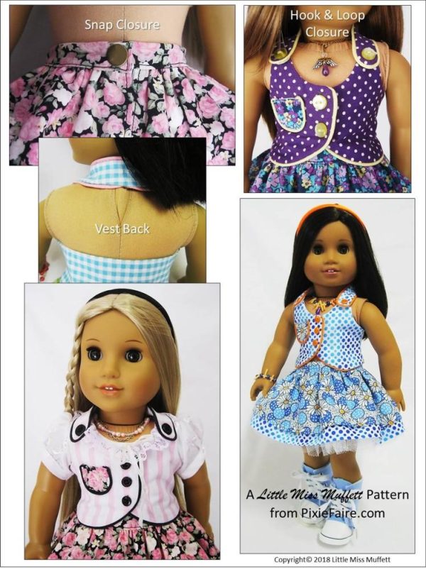 Spring Fever 18  Doll Clothes Pattern Online now - Image 3