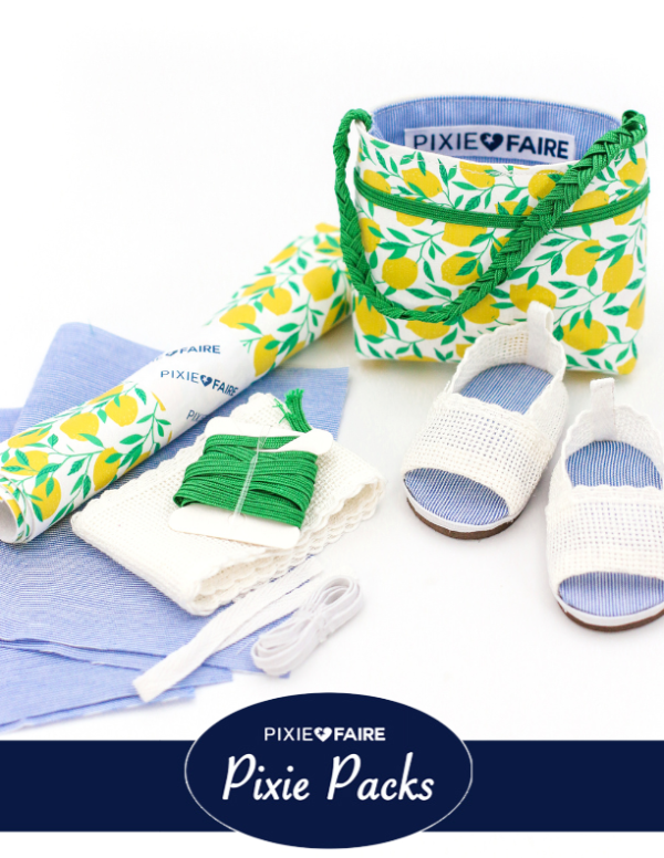 Pixie Packs Summertime Stroll Bag & Shoe Kit SHAPE 1 For Cheap
