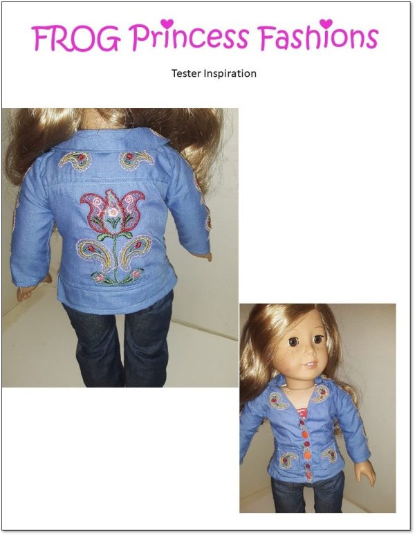 Paisley, Please! Jacket 18  Doll Machine Embroidery Design Online Sale - Image 5