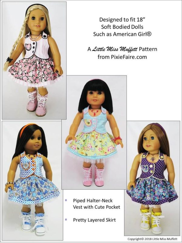 Spring Fever 18  Doll Clothes Pattern Online now - Image 2